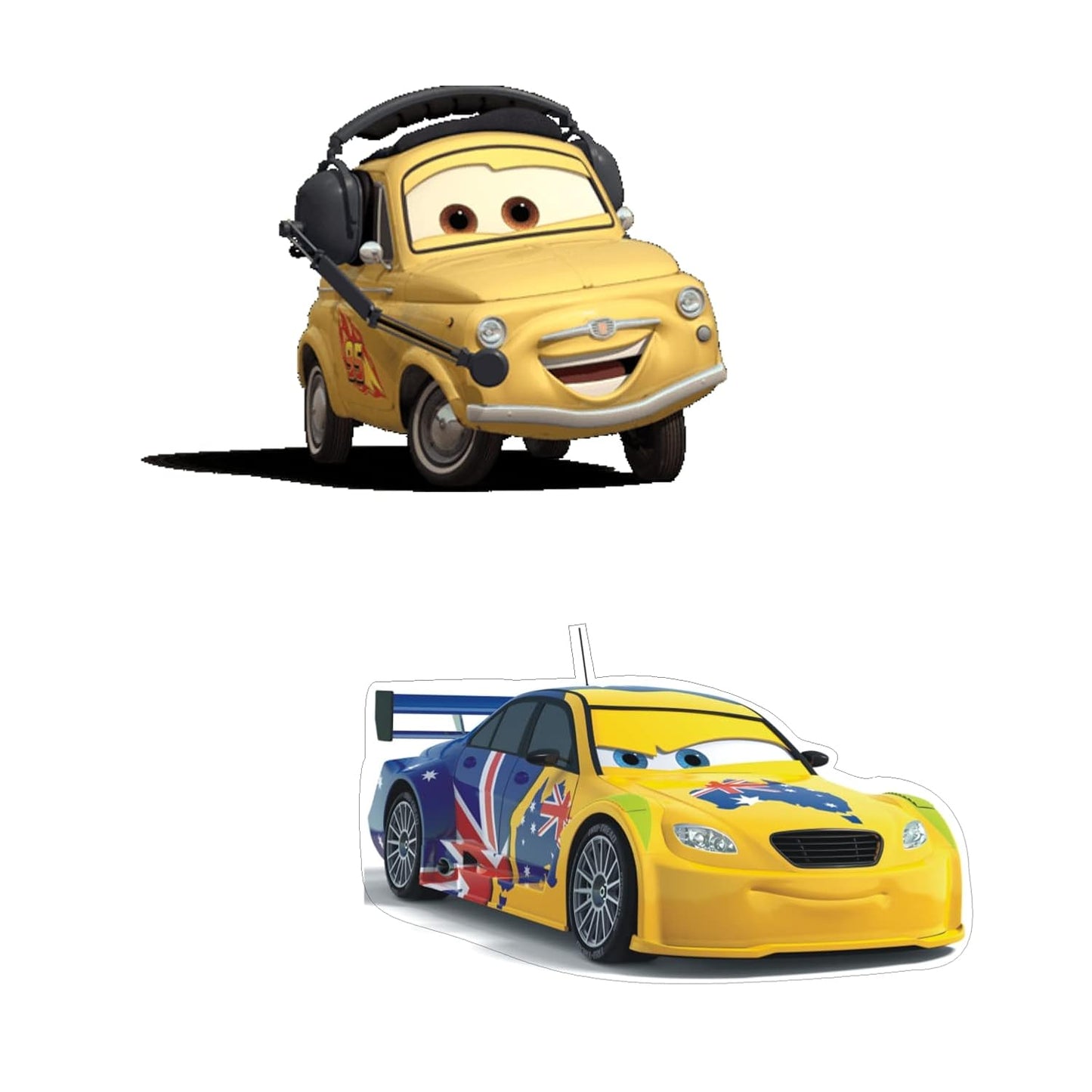 Cars Theme Paper Cutouts for Birthday Parties, Cars Theme Supplies Décor, Racing Cars Birthday Decoration, Cutouts (10 pcs)