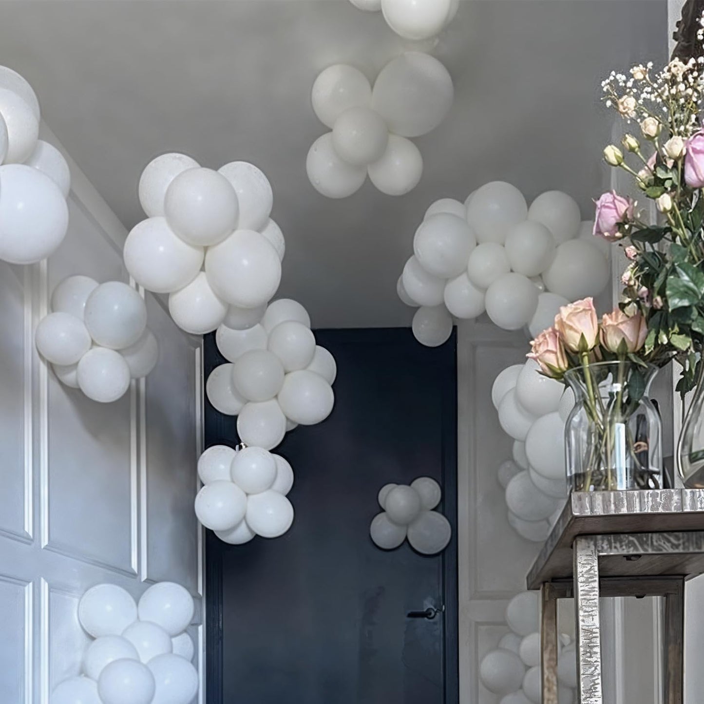 White Balloons For Decoration - Pack Of 25 Pcs Pearl White Balloons