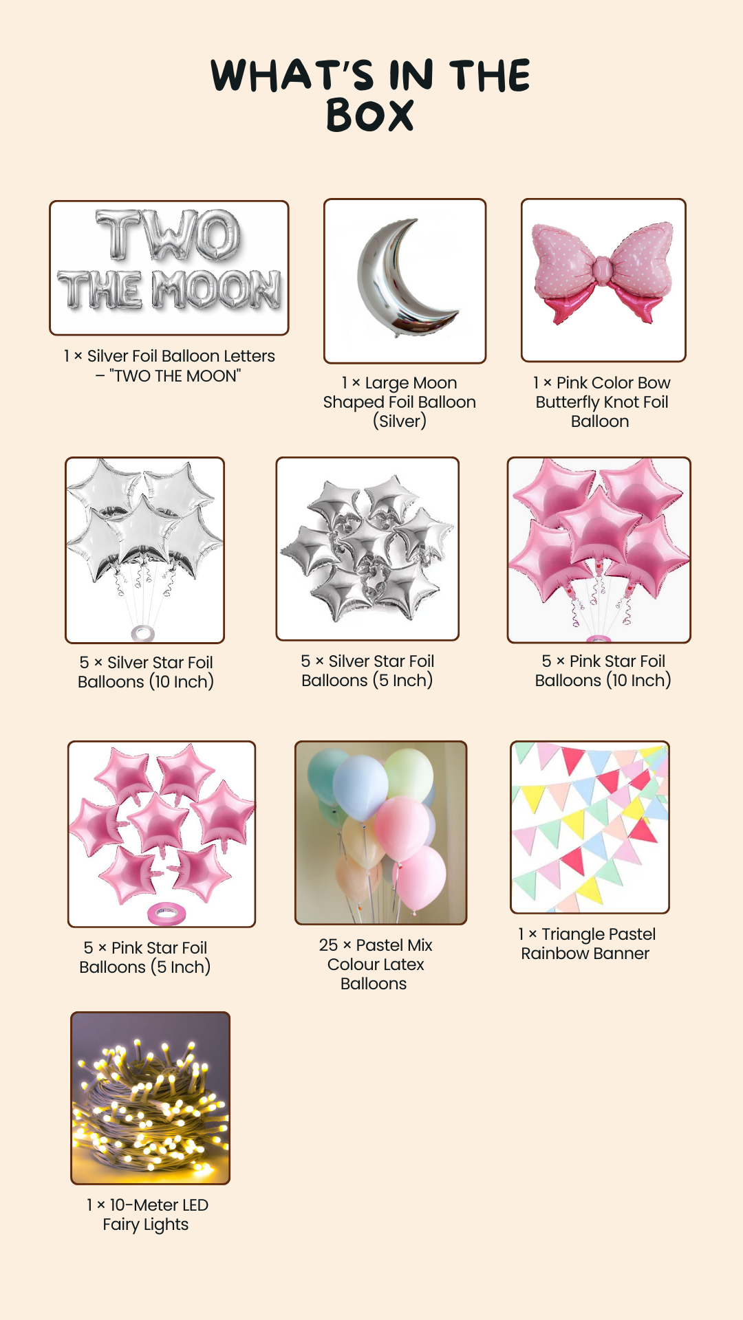 Two The Moon Dreamscape Birthday Decor – 2nd Birthday Outer Space & Pastel Theme Kit