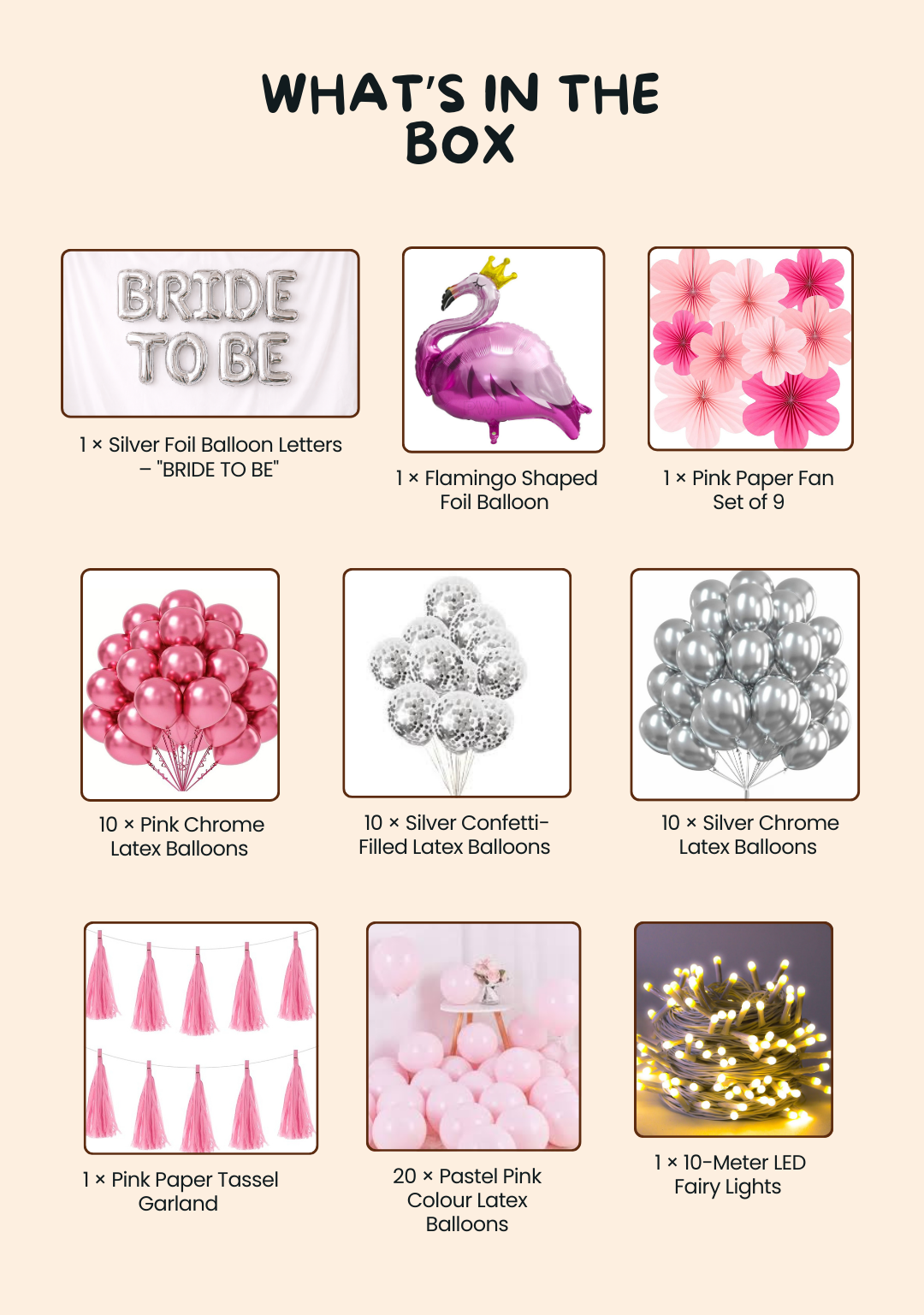 Flamingo Bride Bash Decor Kit – Complete Bachelorette & Bridal Shower Tropical Party Set