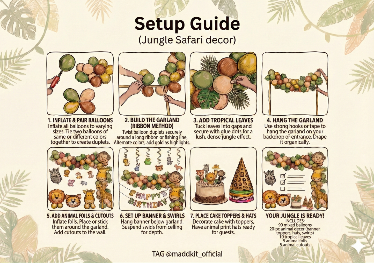 Retro Animal Jungle theme kit