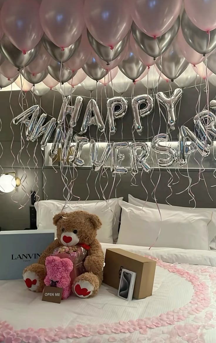 Chic Silver & Giant Pastel Pink Anniversary Decor Kit (50+ Pcs)