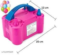 Dual Nozzle Electric Air Balloon Pump Machine – Pack of 1 Balloon Pump Machine