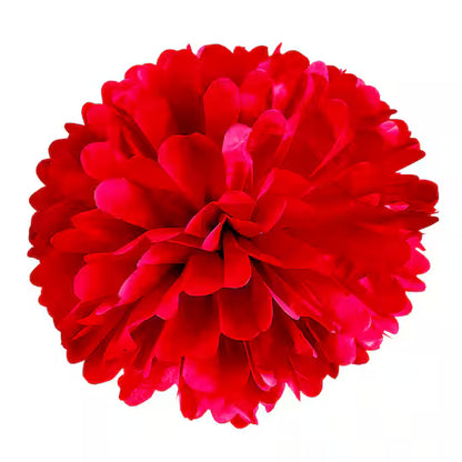 Red Tissue Paper Pom Poms – Flower Balls(14 Inch)