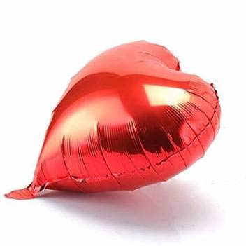 Red Heart Balloons – 5pcs Red Foil Heart Balloons for Decoration