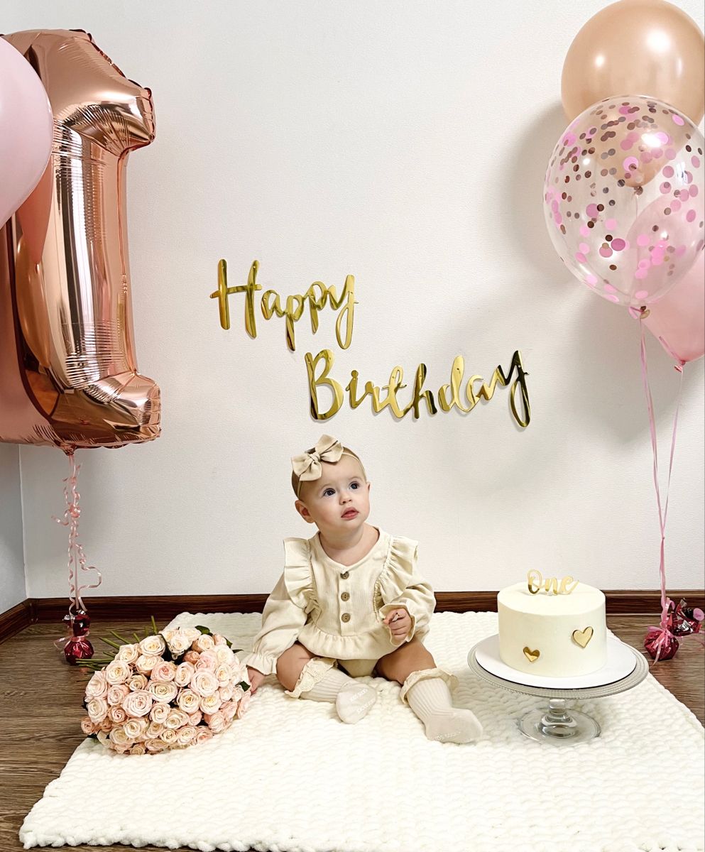 Rose Gold Radiance & Silver Sparkle Birthday Decor Kit (17 Pcs)