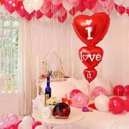 Red “I Love You” Foil Balloon ❤️✨.