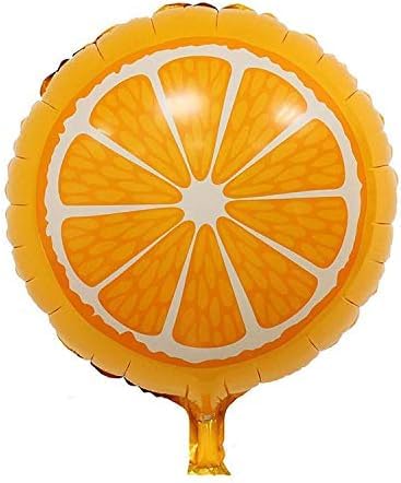 Fruit Theme Foil Decoration Combo – Strawberry, Watermelon,Dragon, Orange & Kiwi Balloons (5 Pcs)