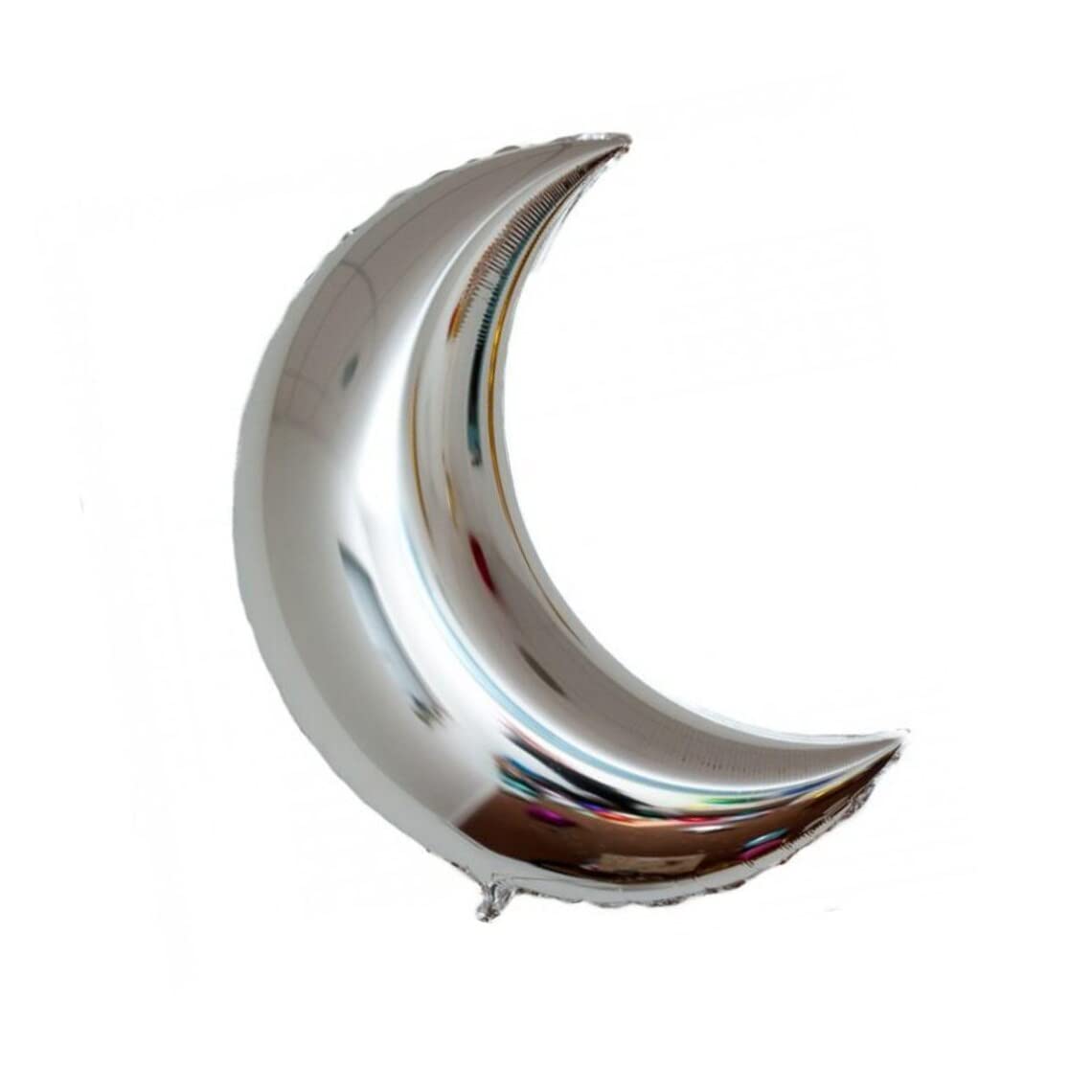 Moon Shaped Foil Balloon – Silver (Pack of 1)