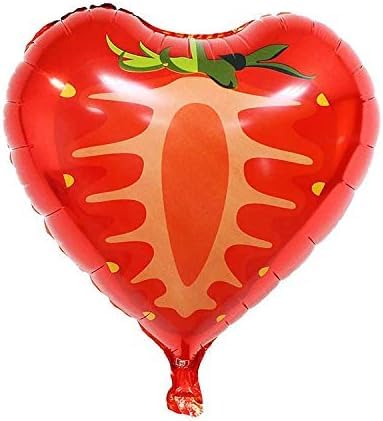 Fruit Theme Foil Decoration Combo – Strawberry, Watermelon,Dragon, Orange & Kiwi Balloons (5 Pcs)