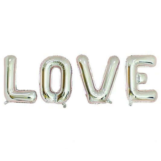 LOVE silver foil balloon 16 Inch
