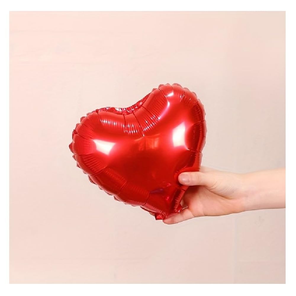 Romantic Heart Balloon Hanging Décor Set – Red, Pink & Silver Love