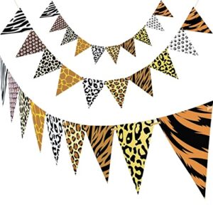 Jungle Theme Paper Flags – Wild Animal Bunting for Safari Parties