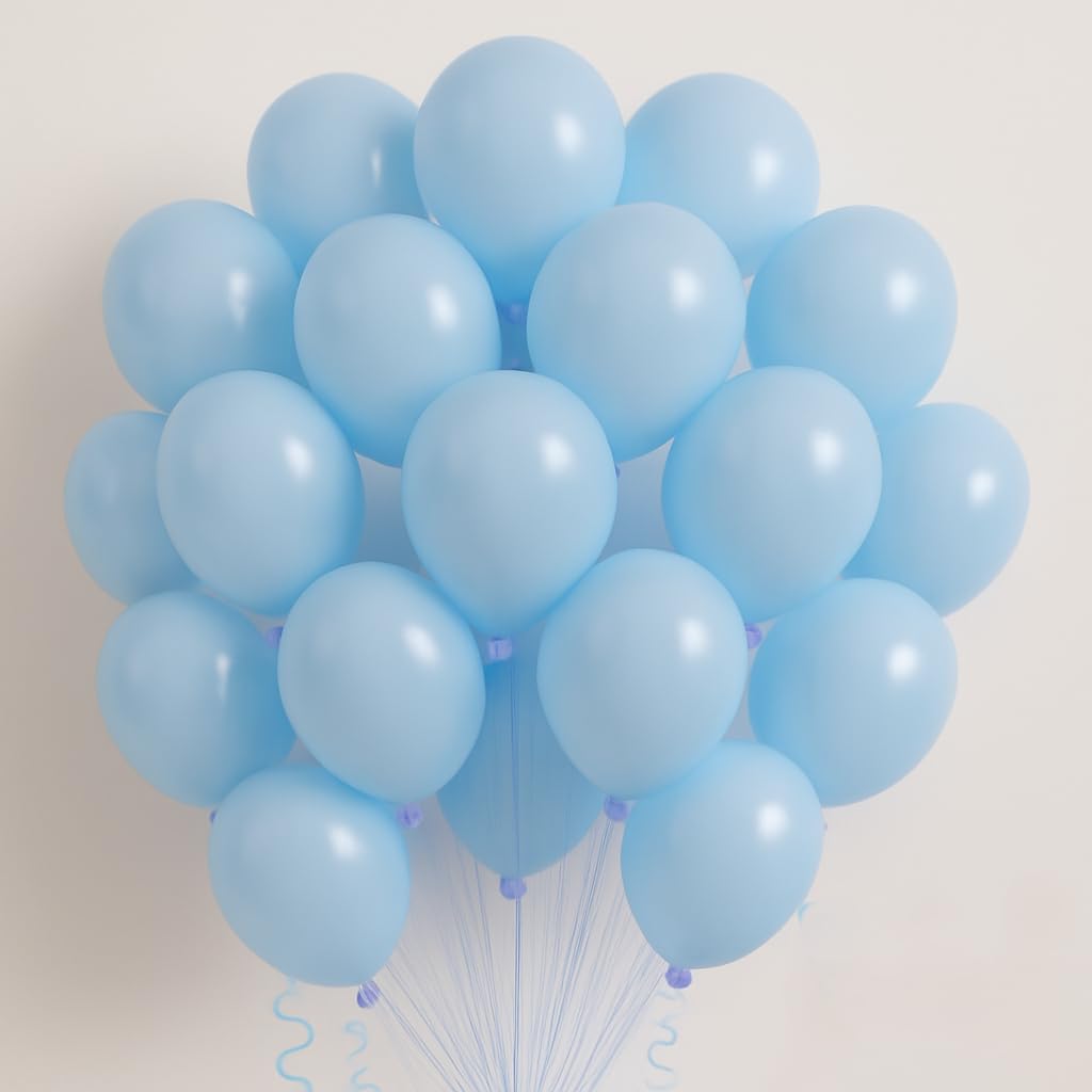 Pastel Blue Balloons – Pack of 25