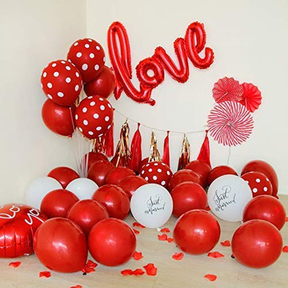 ❤️ Love Foil Balloon – Red (Pack of 1) | Romantic Party Decoration