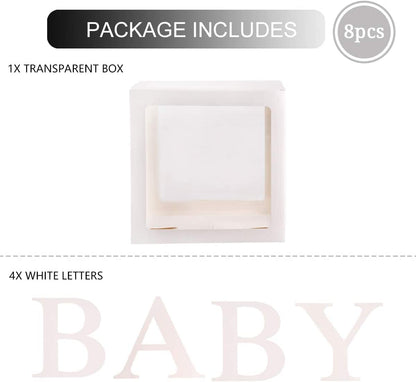White Love & Baby Boxes – Decorative Cardboard Box for Decor