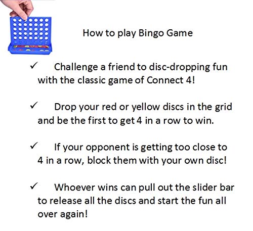 Bingo Game Set – Four in A Row Classic Family Pocket Game