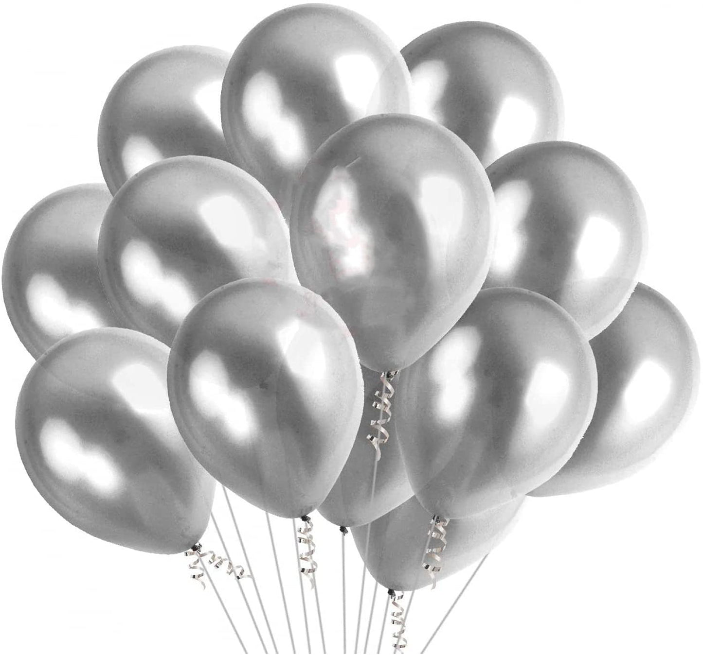 Silver Star Balloon Glitter Bomb 🪩