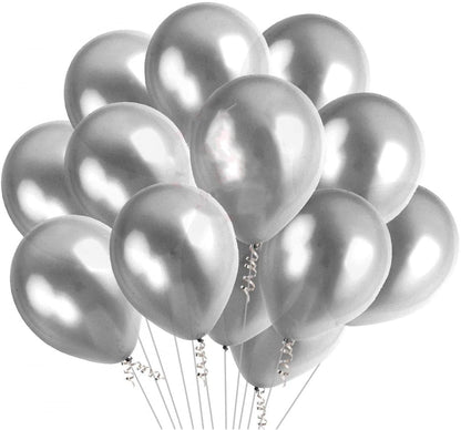 Silver Star Balloon Glitter Bomb 🪩