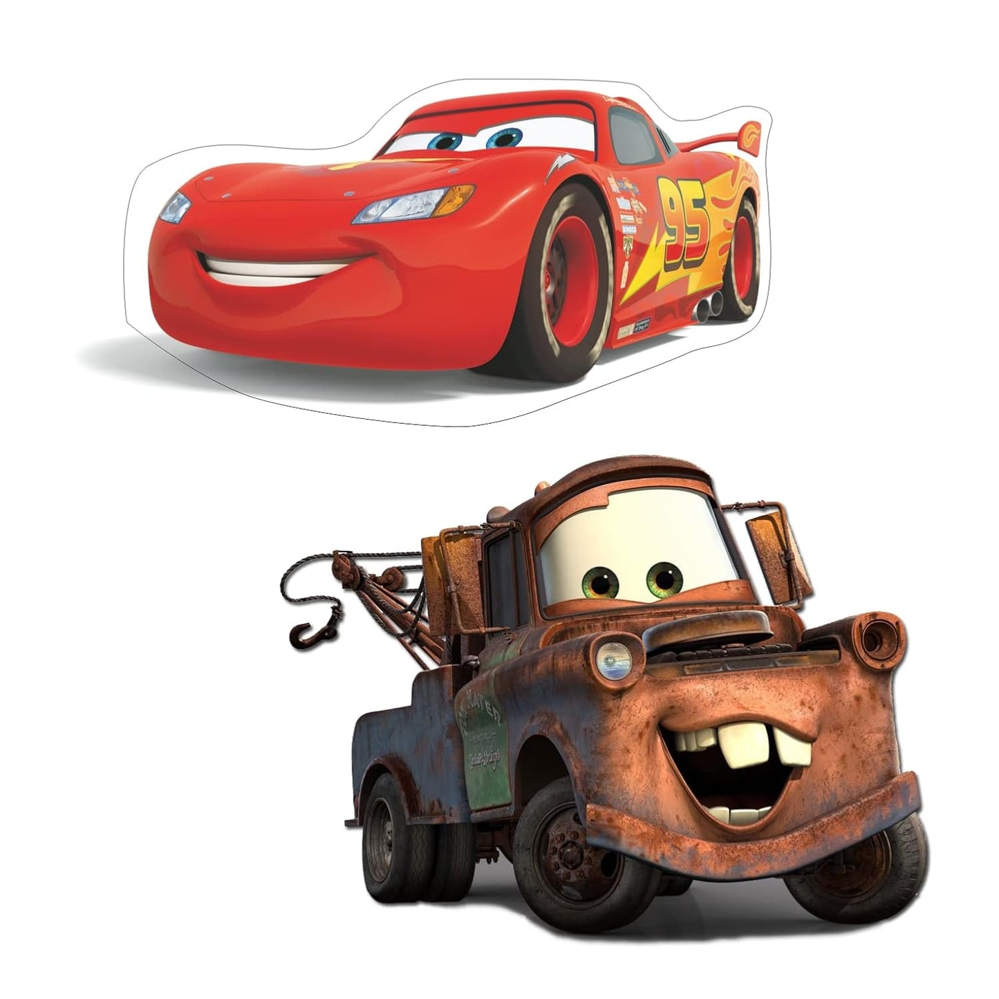 Cars Theme Paper Cutouts for Birthday Parties, Cars Theme Supplies Décor, Racing Cars Birthday Decoration, Cutouts (10 pcs)