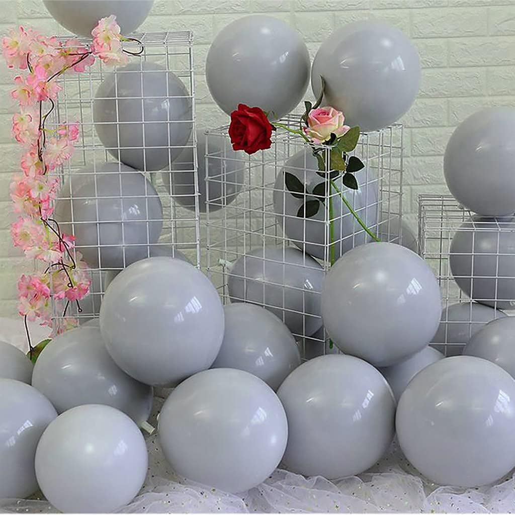 Grey Pastel Macaron Candy Color Balloon (Pack of 50)
