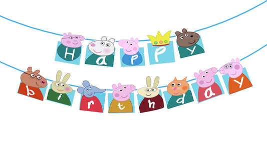 Peppa Pig Happy Birthday Banner