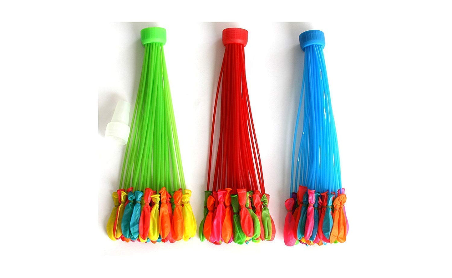 Holi Magic Water Balloons Set of 3 – With Tap Adapter, Automatic Quick-Fill & Self-Sealing Latex Balloons for Summer Fight & Holi Celebration