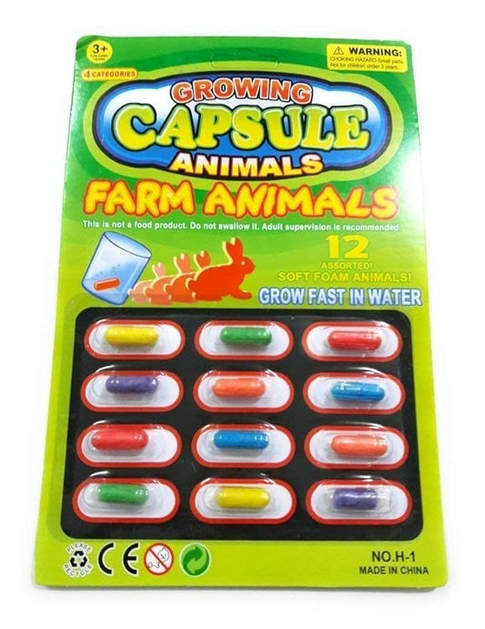Surprise Water Magic Animals Capsules – Assorted Sponge Creature Toys (Multicolor)
