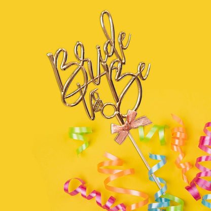 Bride to Be Cake Topper – Rose Gold | Bridal Shower, Bachelorette & Engagement Decoration