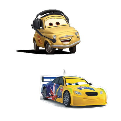 Cars Theme Paper Cutouts for Birthday Parties, Cars Theme Supplies Décor, Racing Cars Birthday Decoration, Cutouts (10 pcs)