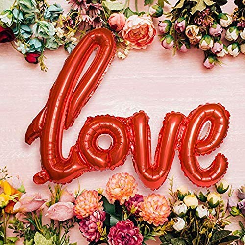 ❤️ Love Foil Balloon – Red (Pack of 1) | Romantic Party Decoration