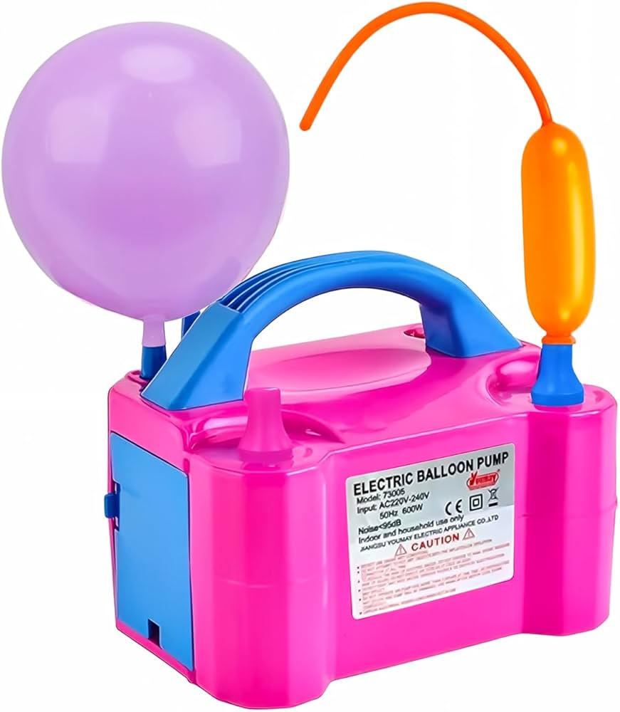 Dual Nozzle Electric Air Balloon Pump Machine – Pack of 1 Balloon Pump Machine