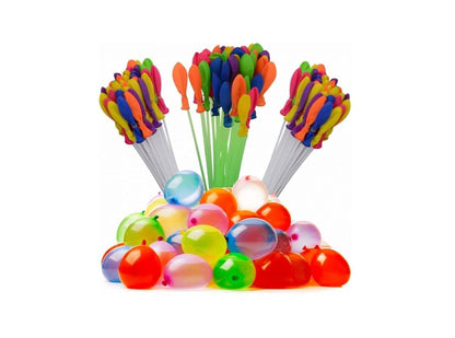 Holi Magic Water Balloons Set of 3 – With Tap Adapter, Automatic Quick-Fill & Self-Sealing Latex Balloons for Summer Fight & Holi Celebration