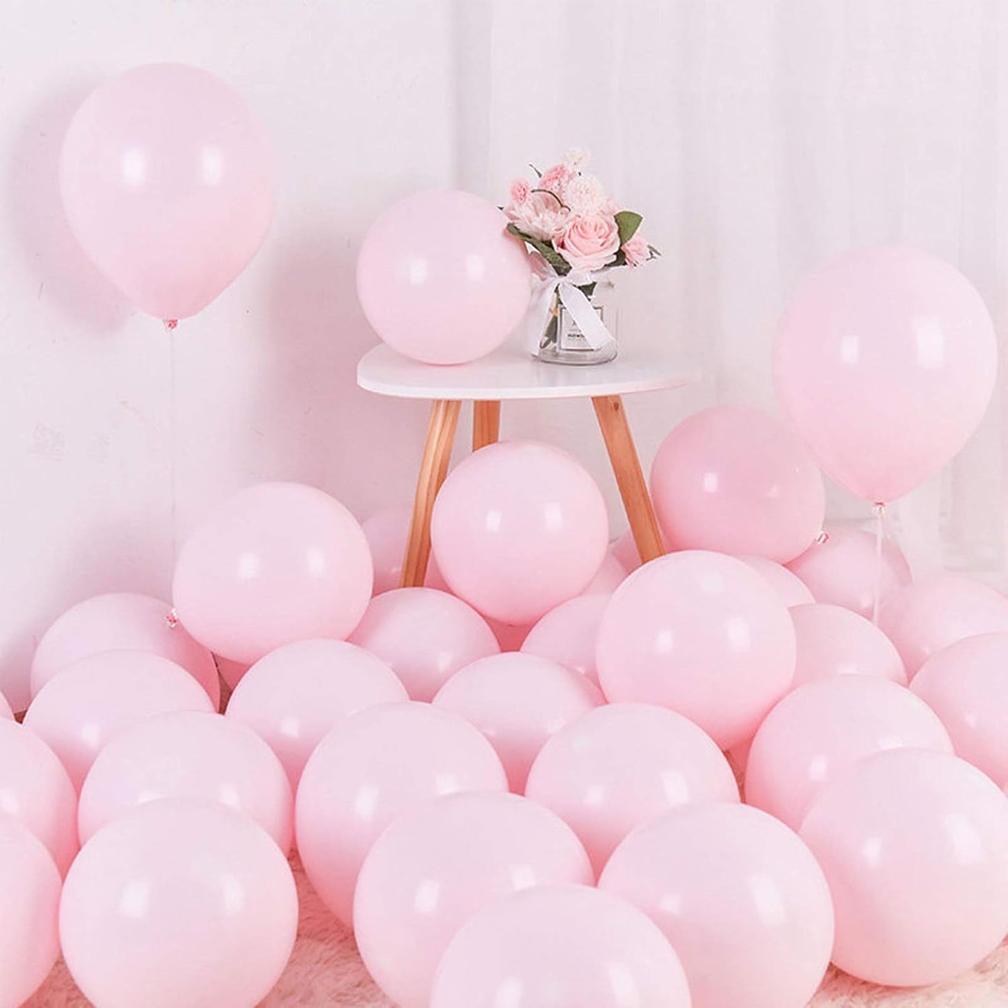 Pastel Pink Balloons – Pack of 25 (Premium Latex Party Balloons 18 Inch)