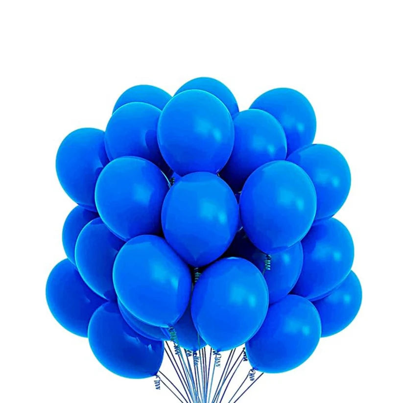 Blue Latex Balloons - Pack of 50 (10 Inch)