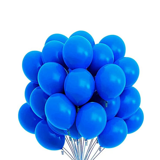 Blue Latex Balloons - Pack of 50 (10 Inch)