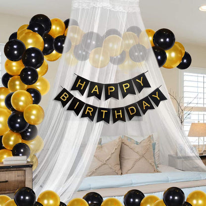 ✨ White Net Curtain Backdrop – Elegant Party Decoration | 1 Pc