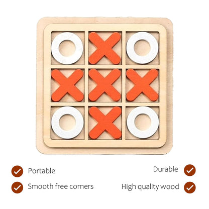 Wooden Tic Tac Toe Game