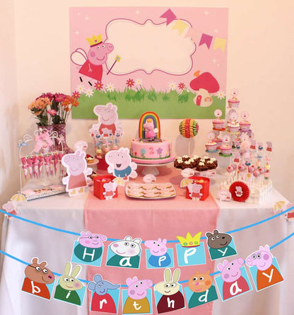 Peppa Pig Happy Birthday Banner