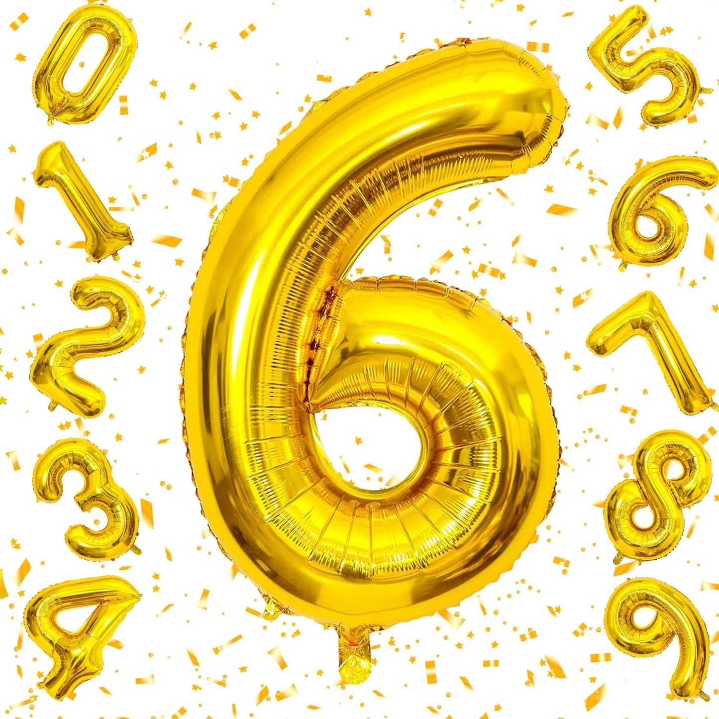 Number Golden Foil Balloon – 32 inch Size
