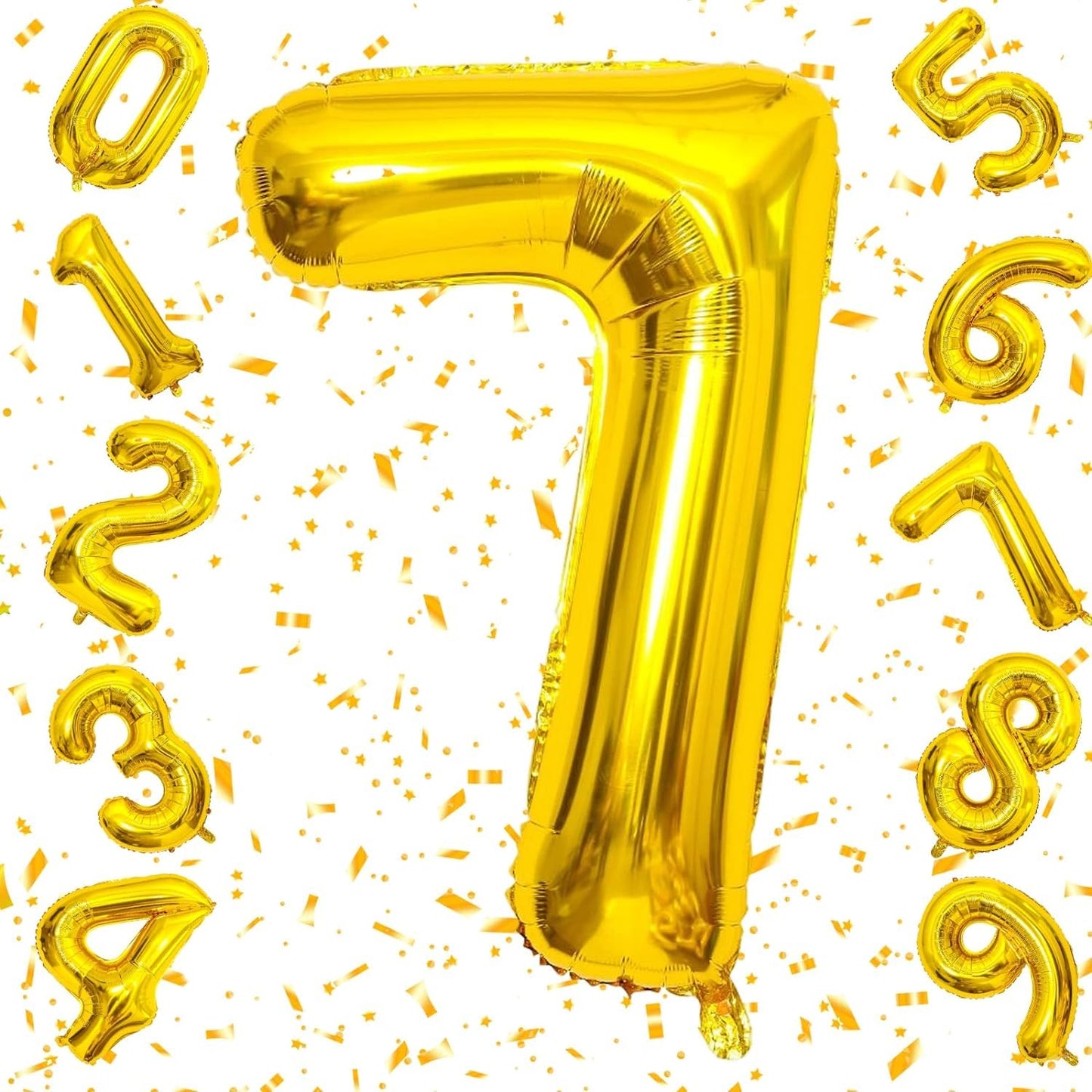 Number Golden Foil Balloon – 32 inch Size