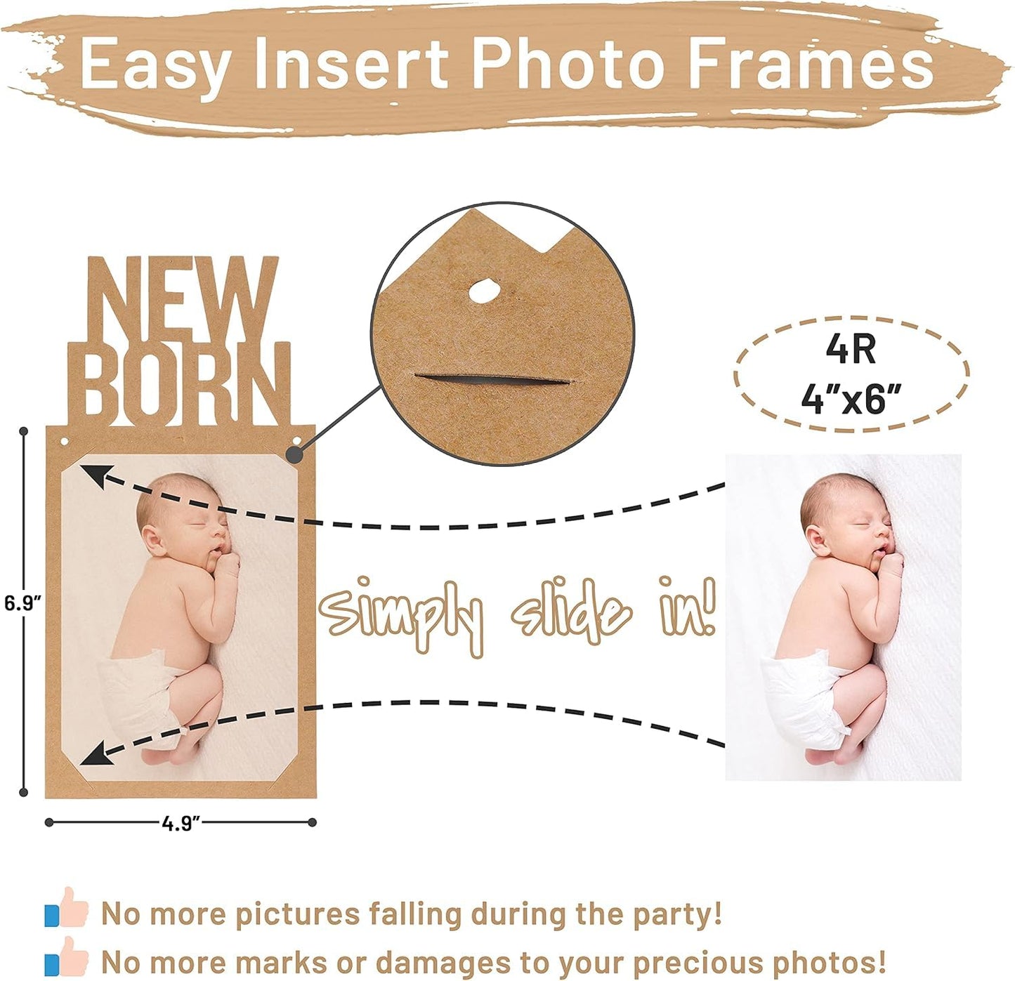 Baby Monthly Photo Banner – 1st Birthday Milestone Garland (Birth to 12 Months)