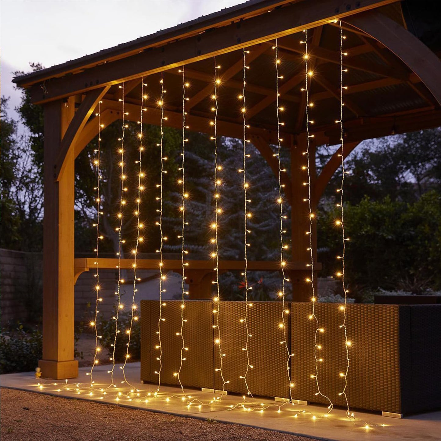 LED String Lights – 10m Warm White Plug-In (Golden glow)