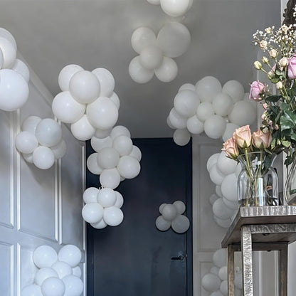 White Balloons For Decoration - Pack Of 25 Pcs Pearl White Balloons