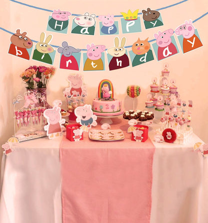 Peppa Pig Happy Birthday Banner