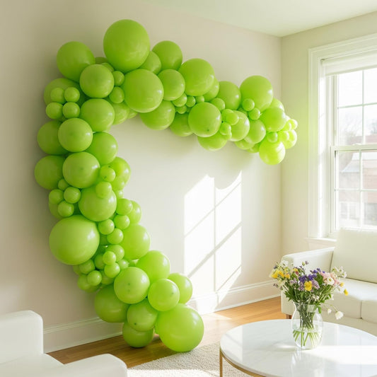 Lime Green Latex Balloons – Pack of 25 (8 Inch)