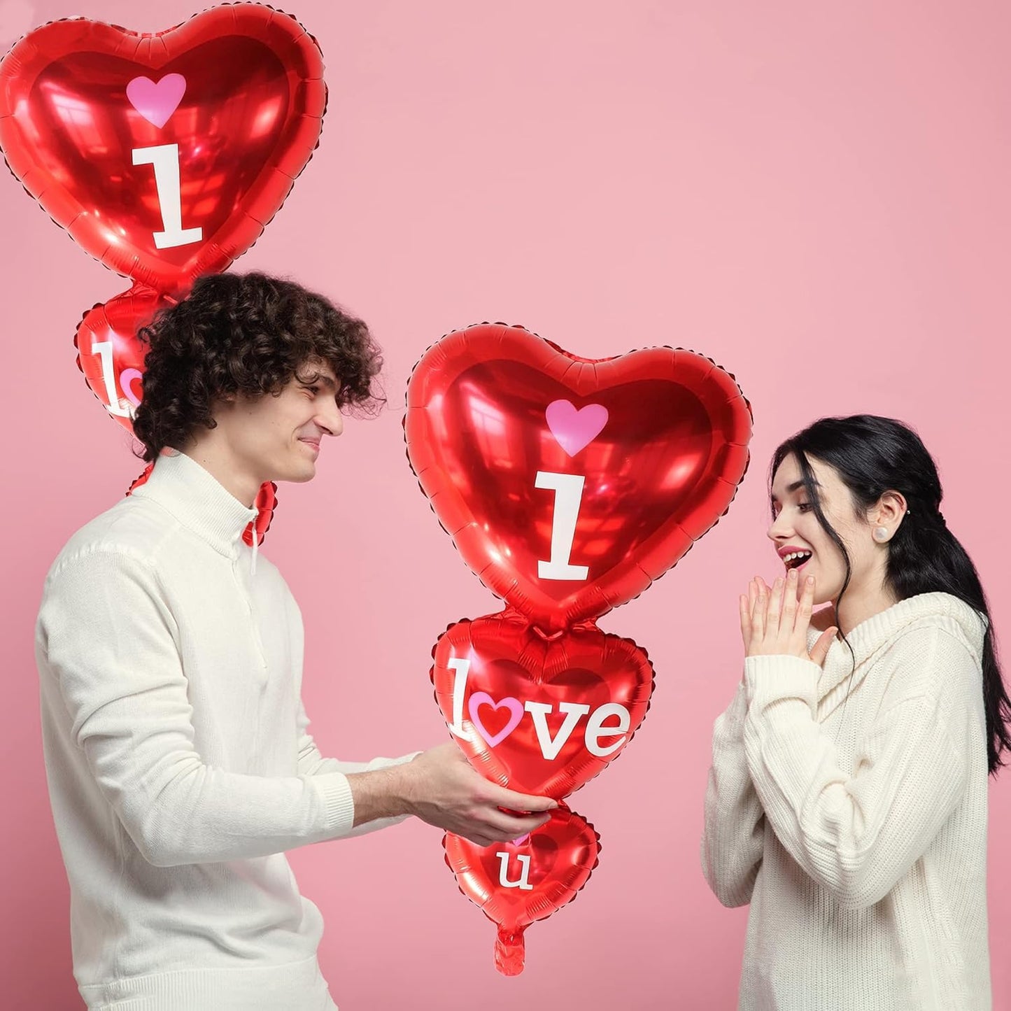 Red “I Love You” Foil Balloon ❤️✨.