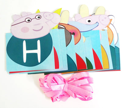 Peppa Pig Happy Birthday Banner