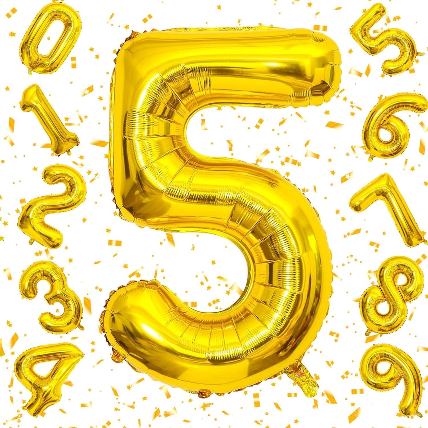 Number Golden Foil Balloon – 32 inch Size