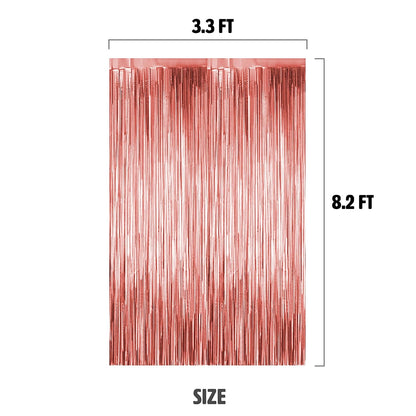 Rose Gold Foil Fringe Curtain for Decoration